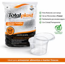 Pote Plastico P Congelamento Porcionar Vasilha 200ml 24uni Pote Plastico P Congelamento Porcionar Vasilha 200ml 24uni