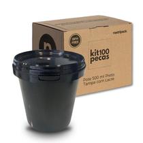 Pote Plástico Para Colocar Nuggets - Kit Com 100 Pçs
