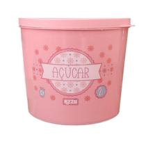 Pote Plástico Porta Açucar 2 Litros Redondo Bpa Free Tampa