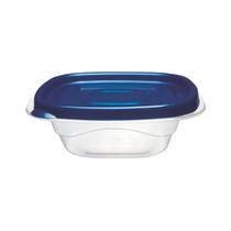 Pote Plástico Porta Mantimento Quadrado 800ML C Tampa