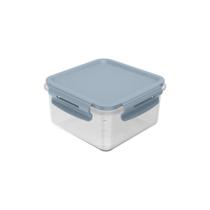 Pote plastico quadrado click 800ml ou