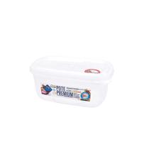 Pote Plástico Quadrado Transparente 880ml Alimentos Marmita Organizador Pote Plástico Quadrado Transparente 880ml Alimentos Marmita Organizador