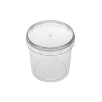 Pote Plástico Redondo 220ml Crystal Com Tampa Lacre Plastilânia Pacote 10 Unidades Pote Plástico Redondo 220ml Crystal Com Tampa Lacre Plastilânia Pacote 10 Unidades