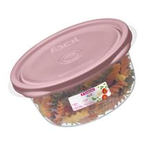 Pote Plástico Redondo Com Tampa Hermético 620ml Sanremo - Armazenamento Organização Durável