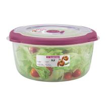 Pote Plástico Redondo Hermético Açaí 3,2L Flor Sanremo