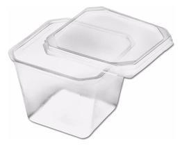 Pote Plástico Resistente Microondas 250ml Prafesta Kit 40un