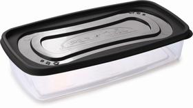 Pote Plástico Retangular 1,43L Freezer Micro-ondas Plasutil