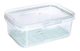 Pote Plástico Retangular 2,6 L Hermético Escorredor Plasutil