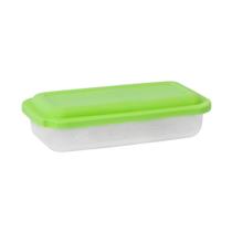 Pote Plástico Retangular 500ml Plasvale Verde
