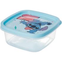 Pote Plastico STITCH Quadrado 580ML Pote Plastico STITCH Quadrado 580ML