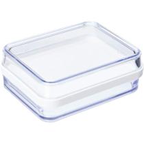 Pote Plástico Transparente Clear Duo De 560ml Tampa Branca - 20769-3007 - Coza