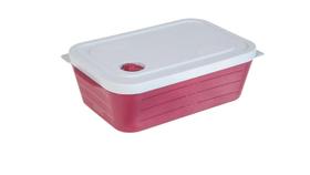 Pote Plástico Válvula Micro Ondas Vermelho 1L ( 45076 )