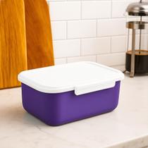 Pote Plásticos 1L Com Trava Kit Para Marmita Fitness Microondas e Geladeira Facil Limpeza Pote Plásticos 1L Com Trava Kit Para Marmita Fitness Microondas e Geladeira Facil Limpeza