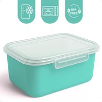 Pote Plásticos 1L Com Trava Kit Para Marmita Fitness Microondas e Geladeira Facil Limpeza Pote Plásticos 1L Com Trava Kit Para Marmita Fitness Microondas e Geladeira Facil Limpeza