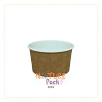 Pote Polipapel 220Ml Kraft 40Un