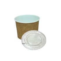 Pote Polipapel 50Ml Kraft + Tampa 50Un