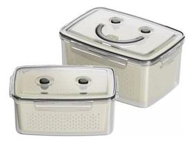 Pote Porta Alimentos Com Escorredor 1,5 Litros