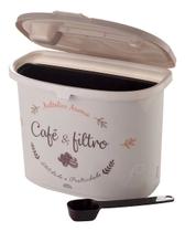Pote Porta Café E Filtro De 1,5l Com Colher