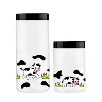 Pote Porta Condimentos Estampada 2 Unidades 1650ml 1100ml Tiba