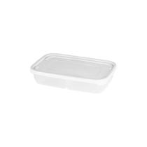Pote Porta Frios Com Divisórias Linha Mais 1,4l Plasvale Transparente
