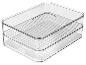 Pote Porta Frios Duplo Transparente Organizador De Geladeira