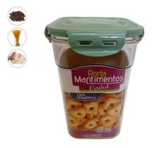 Pote Porta Mantimento 100% Hermético 1,5l Trava Tampa Cores Pote Porta Mantimento 100% Hermético 1,5l Trava Tampa Cores