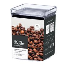 Pote Porta Mantimento Hermético de Acrílico Transparente 1000ml Lumini Paramount Cozinha Açucar Café Cereais