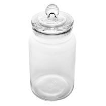 Pote Porta Mantimentos de Vidro com Tampa Transparente Cereal Grãos 1,6L Lyor