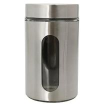 Pote Porta Mantimentos Inox Com Visor - 1L - Fratelli