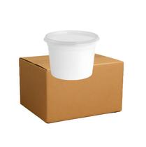 Pote PP Bpa Free Branco Redondo 530ml 150 Unidades