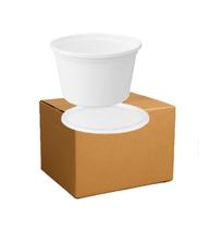 Pote PP com Tampa Lacre 1200 Ml Redondo Branco 100 Unidades