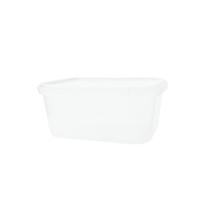 Pote PP com Tampa Lacre 250 Ml Retangular Transparente 750 unidades