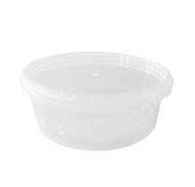 Pote PP Com Tampa Lacre 250ml Redondo Transparente 29 unidades