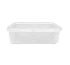 Pote PP com tampa lacre 500 Ml Retangular 30 unidades Pote PP com tampa lacre 500 Ml Retangular 30 unidades