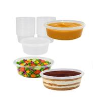 Pote PP Reutilizável Descartável Freezer Microondas 400ml