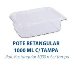 pote prafesta 1000ml retangular c/tampa 144 unidades. pote prafesta 1000ml retangular c/tampa 144 unidades.