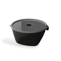 Pote Premium 4 Litros em Polipropileno Preto UZ - Uz utilidades Pote Premium 4 Litros em Polipropileno Preto UZ - Uz utilidades