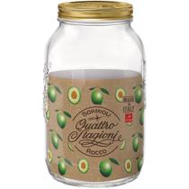 Pote Qstagioni Bormioli Rocco 26x16x16cm Vidro Transparente 3,8L Utensílio de Cozinha para Preparo e Servir