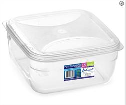 Pote quadrado 3,5 lts transp- clone
