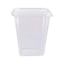 Pote Quadrado 350Ml com Tampa 20 Unidades Freezer e Micro-ondas Prafesta