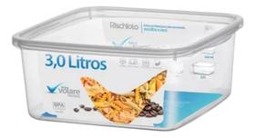 Pote Quadrado 3l Armazenamento Bpa Free Alimentos Multiuso