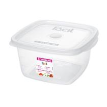 Pote quadrado 800 ml translucido sanremo