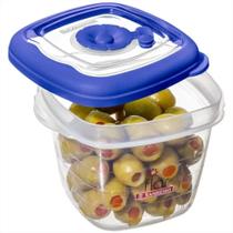 Pote Quadrado Alto Pequeno Cores Sortidas 458ml - 708/5 - SANREMO Pote Quadrado Alto Pequeno Cores Sortidas 458ml - 708/5 - SANREMO
