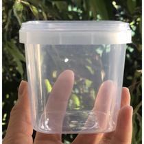 Pote Quadrado Bolo no Pote Com Tampa Lacre 220ML Plástilânia 10und - Plasilânia Pote Quadrado Bolo no Pote Com Tampa Lacre 220ML Plástilânia 10und - Plasilânia