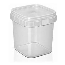 Pote Quadrado C/ Lacre Bolo No Pote Descartável 220ml C/100 WS Plastico