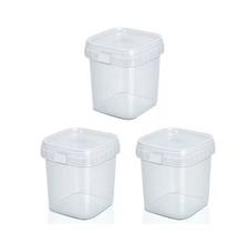 Pote Quadrado C/Lacre Bolo No Pote Descartável 220ml C/20un Pote Quadrado C/Lacre Bolo No Pote Descartável 220ml C/20un