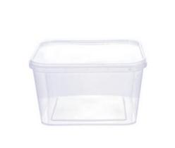 Pote Quadrado com Lacre 600ml c/10un Prafesta