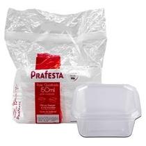 Pote quadrado com tampa 150ml c/ 20 un