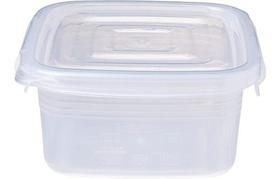 Pote Quadrado Com Travas Laterais 860ml Freezer Microondas