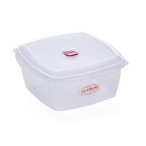 Pote Quadrado com Válvula 3 Litros Plástico - Nitron - Nitronplast